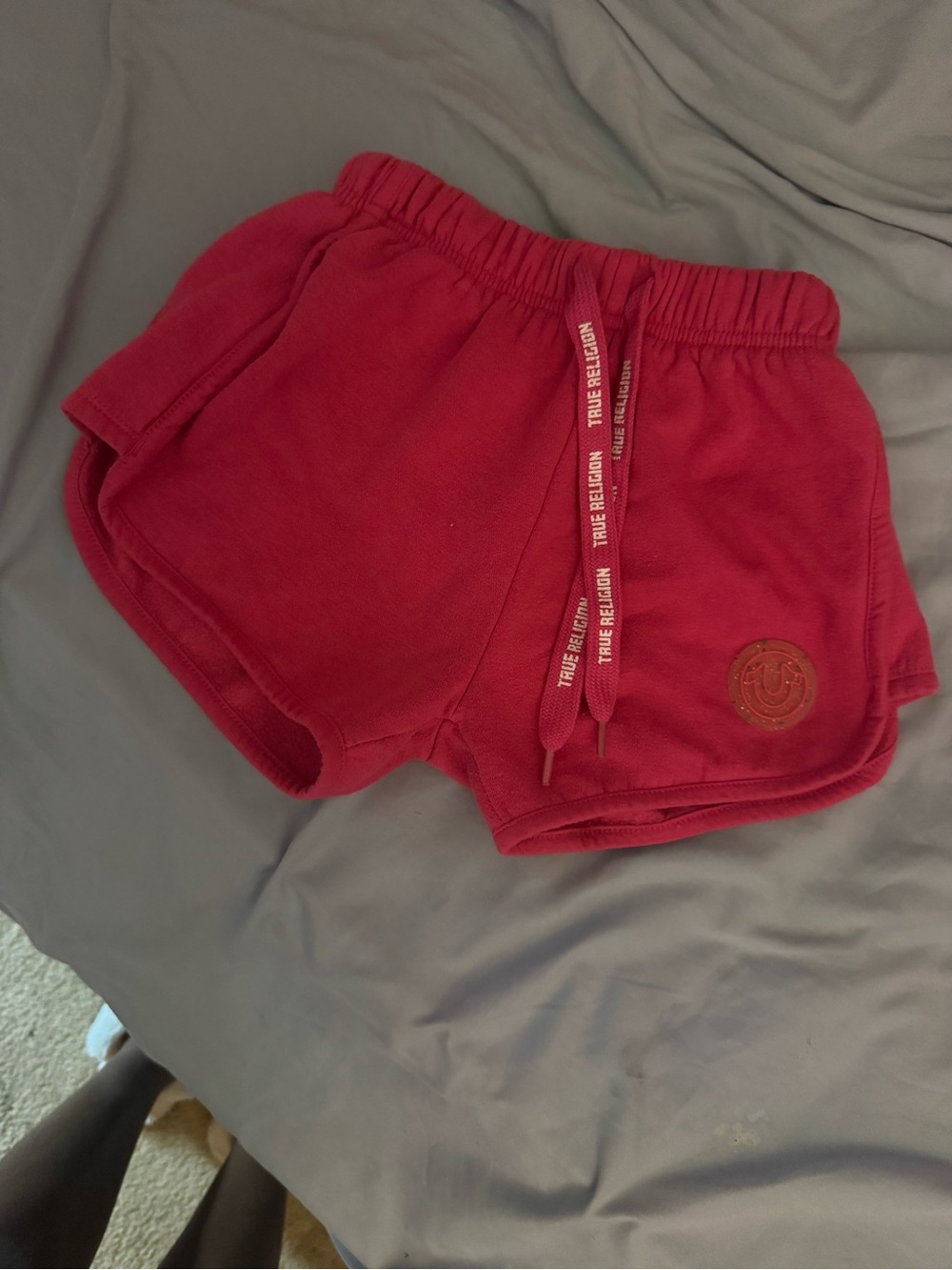 True Religion Girls Hot Pink Drawstring Shorts